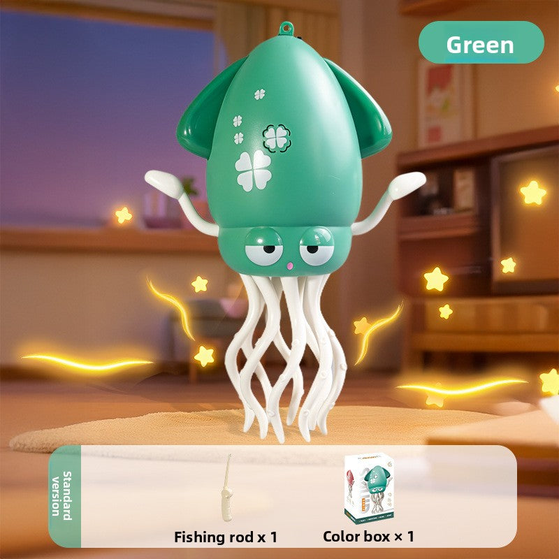 Poulpe Dansant Intelligent – Jouet Interactif avec Musique, Lumières & Détection d’Obstacles