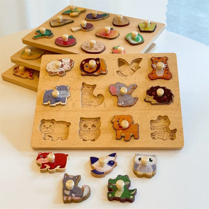 Montessori Wooden Shape Puzzle Toy