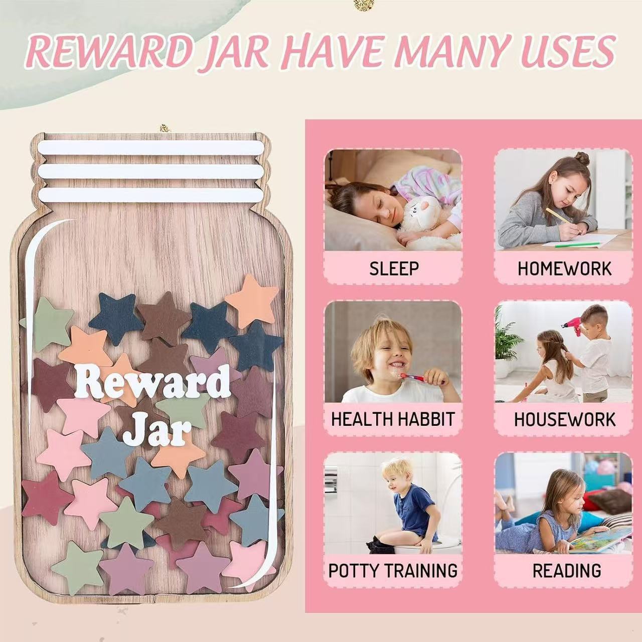 Wooden Children's Reward Jar
