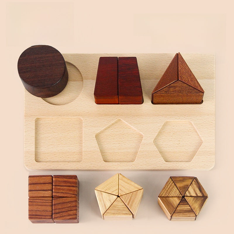 Montessori Wooden Shape Puzzle Toy