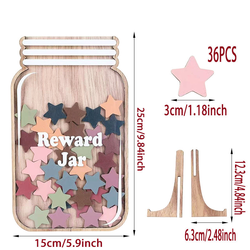 Wooden Children's Reward Jar