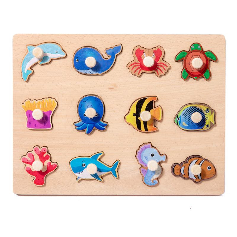 Montessori Wooden Shape Puzzle Toy