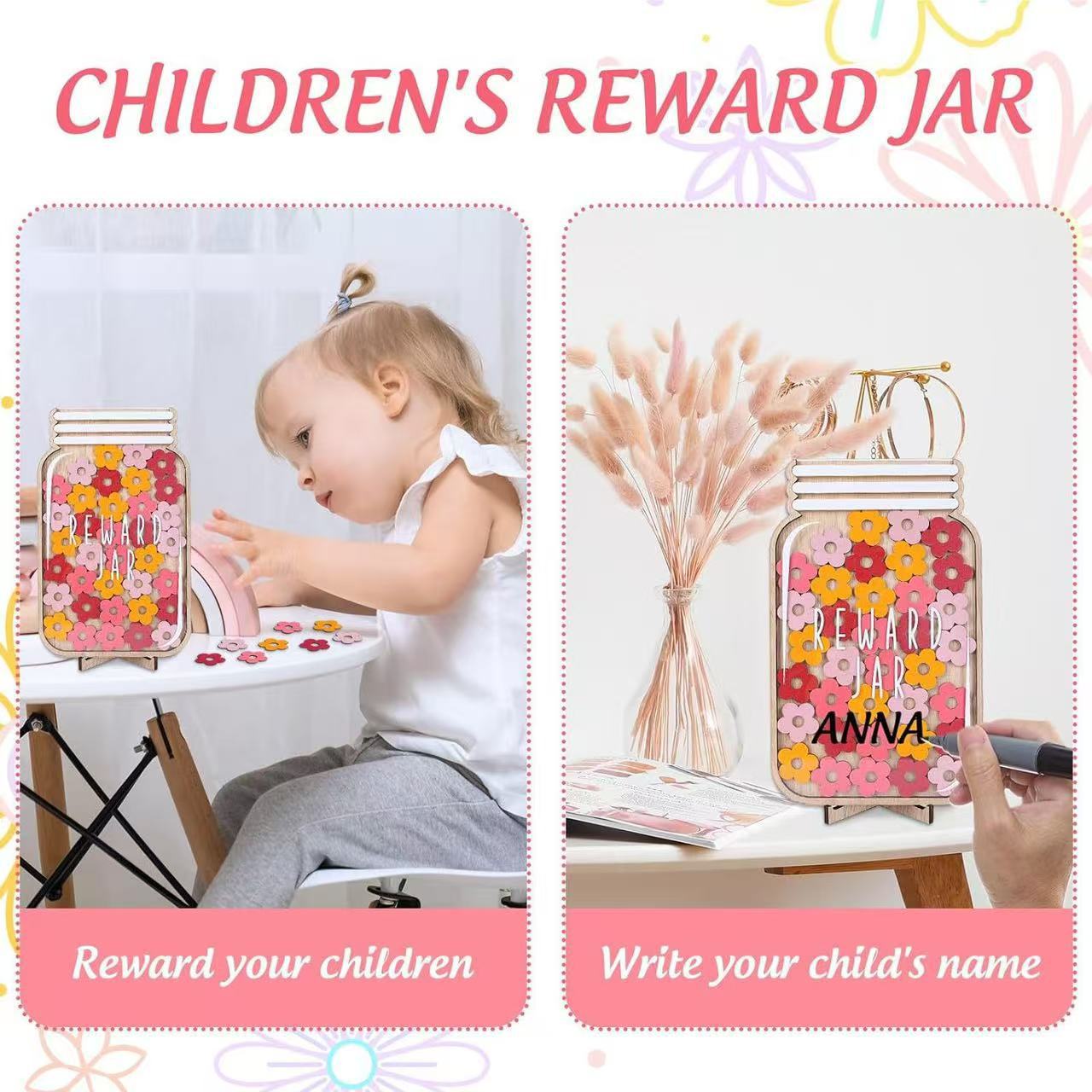 Wooden Children's Reward Jar